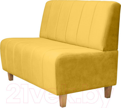 Диван Brioli Руди полоса двухместный (V13-желтый)