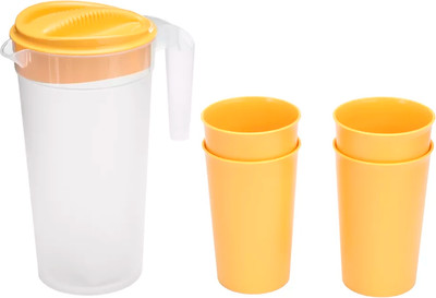 Набор пластиковой посуды Phibo 435233906 (желтый)