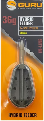 Кормушка рыболовная Guru Hybrid Feeder Inline Small 36г / GHF36I