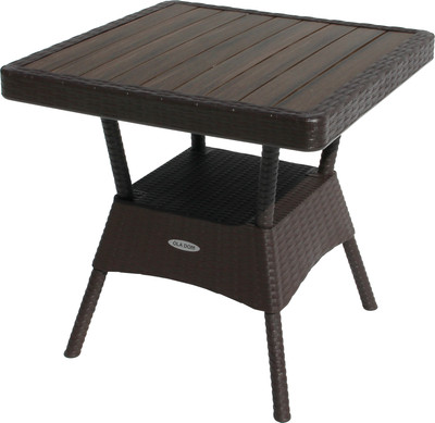 Стол пластиковый Ellastik Plast Ola Dom Квадратный ЭП 442332 (коричневый)