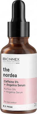 Сыворотка для век Bionnex The Nordea Кофеин 5% + Ангелика (30мл)