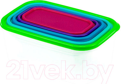 Набор контейнеров Idea Радуга М1430 (5шт, микс)