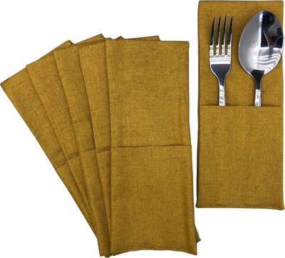 Конверт для столовых приборов ОМурМебель желтый (6шт)