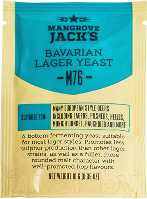Дрожжи Mangrove Jack’s Bavarian Lager M76 (10гр)