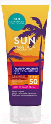 Крем солнцезащитный Fito Косметик Bio Cosmetolog Professional Гиалуроновый SPF 50+ (75мл)