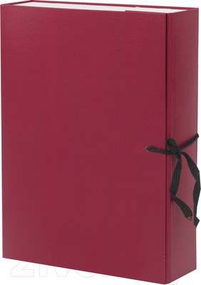Коробка архивная Brauberg 122036 (бордовый)