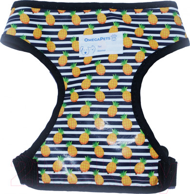 Шлея-жилетка для животных Омегафарм OMF3152 (S, ананас)