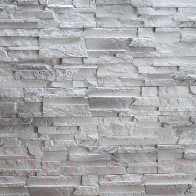 Декоративный камень гипсовый Petra Монтре А30.10 (белый/серый)