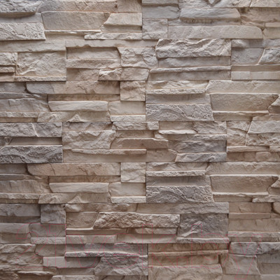 Декоративный камень гипсовый Petra Монтре А30.23 (светло-бежевый/серый)