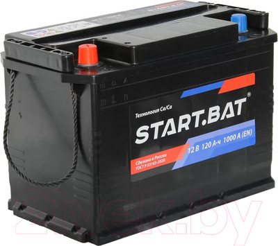 Автомобильный аккумулятор СтартБат 6СТ-120 VL рус / 600121024 (120 А/ч)