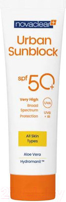 Крем солнцезащитный Novaclear Urban Sunblock SPF50+ для всех типов кожи (125мл)