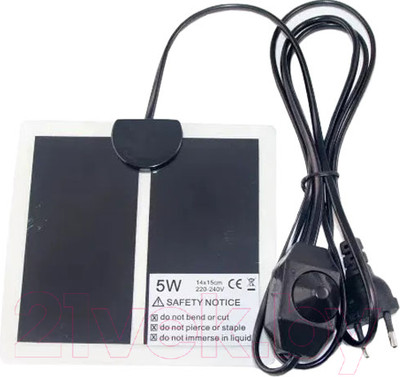 Термоковрик для террариума Lucky Herp 5Вт 15x14