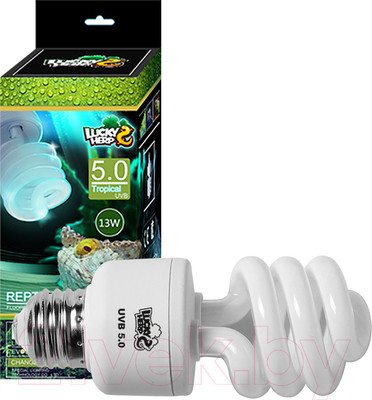 Лампа для террариума Lucky Herp Reptile UVB Compact Fluorescent Lamp 26W UVB 5.0 / 005