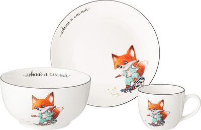 Набор посуды для кормления Lefard Ловкий и смелый / 260-945 