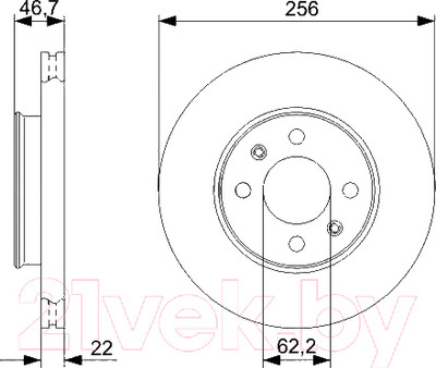 Тормозной диск Bosch 0986479367