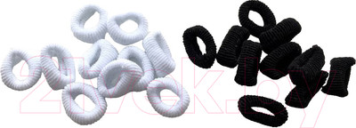 Набор резинок для волос Margo 724-1 (20, белый/черный)