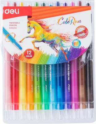 Восковые мелки Deli Colorun / EC20403 (12шт)