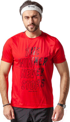 Футболка спортивная Isee CR3-00007 (р.48, красный)