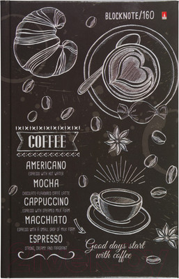 Записная книжка Альт Caffe Nero / 3-160-074/28 (160л)