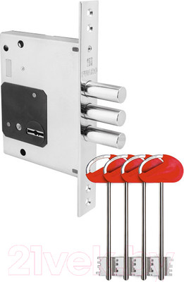 Замок врезной Fuaro MDV25/S-60.00.3R16 Сувальдный