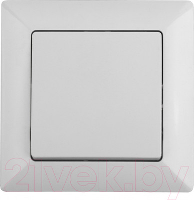 Выключатель INTRO Solo 4-101-01 / Б0053540 (белый)