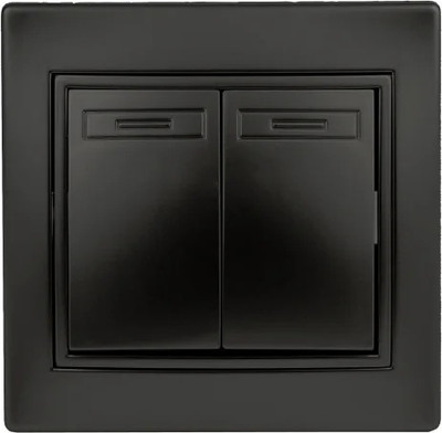 Выключатель INTRO Plano 1-104-05 / Б0053765 (антрацит)