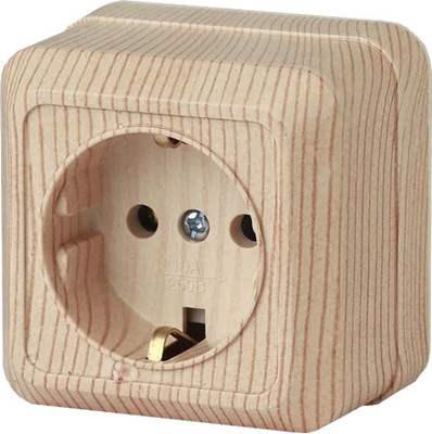 Розетка INTRO Quadro 2-202-11 / Б0053790 (сосна)