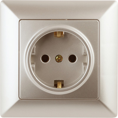 Розетка INTRO Solo 4-202-04 / Б0053652 (шампань)