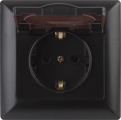 Розетка INTRO Solo 4-203-05 / Б0053661 (антрацит)