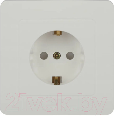 Розетка INTRO Style 7-206-01 / Б0060623 (белый)