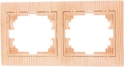 Рамка для выключателей и розеток INTRO Plano 1-502-11 / Б0030097 (сосна)