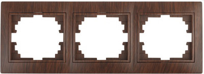 Рамка для выключателей и розеток INTRO Plano 1-503-10 / Б0030100 (венге)