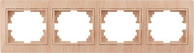 Рамка для выключателей и розеток INTRO Plano 1-504-11 / Б0030105 (сосна)