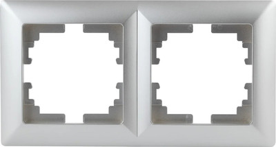 Рамка для выключателей и розеток INTRO Solo 4-502-03 / Б0043412 (алюминий)