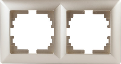 Рамка для выключателей и розеток INTRO Solo 4-502-04 / Б0043413 (шампань)