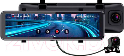 Видеорегистратор-зеркало TrendVision CarPlay Mirror (черный)