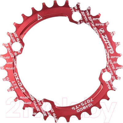 Звезда системы для велосипеда ZTTO QB-ZFCPP104BCD-32T (красный)