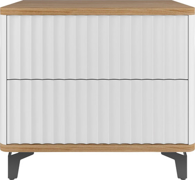 Прикроватная тумба Shtabe Royal 5003 эко (белый-дуб кантри золотой-черный)