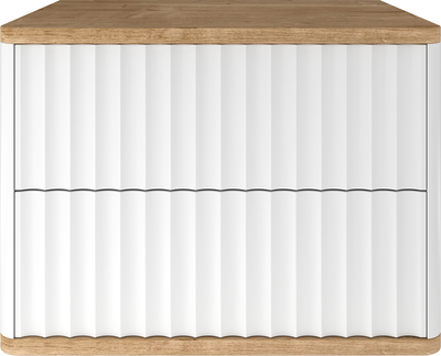 Прикроватная тумба Shtabe Royal 5002 эко (белый/дуб кантри золотой)