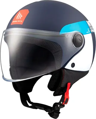 Мотошлем MT Helmets Street S Inboard (M, матовый синий)