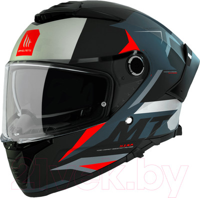 Мотошлем MT Helmets Thunder 4 Sv Exeo (L, глянцевый красный)