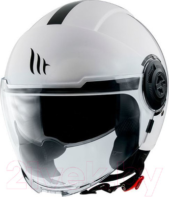 Мотошлем MT Helmets Viale SV Solid A0 (XS, глянцевый белый)
