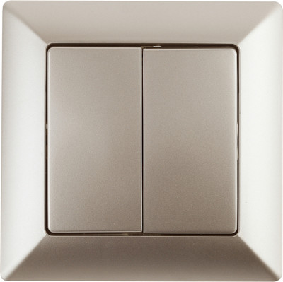 Выключатель INTRO Solo 4-104-04 / Б0053588 (шампань)