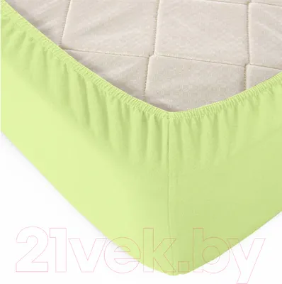 Простыня Alleri Трикотажная на резинке 120x200x20см (трава)