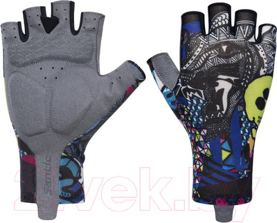 Велоперчатки Santic L2P123H (L, черный/серый)