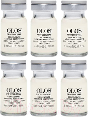 Ампулы для лица Olos Sensitive skin Успокаивающий восстанавливающий концентрат (6x5мл)