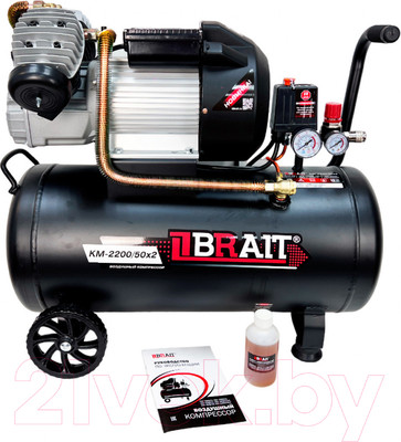 Воздушный компрессор Brait KM-2200/50Х2