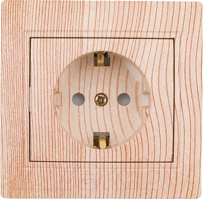 Розетка INTRO Plano 1-202-11 / Б0053887 (сосна)