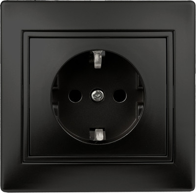 Розетка INTRO Plano 1-206-05 / Б0053928 (антрацит)