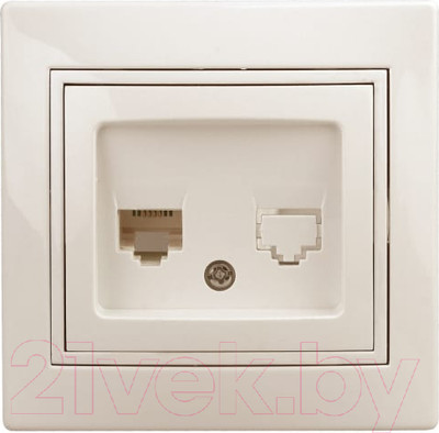 Розетка INTRO Plano 1-303-02 / Б0027622 (слоновая кость)